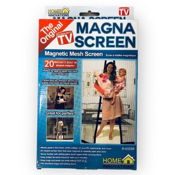 NEW - Magna Screen - Magnetic Closing Mesh Door - Easy To Install! - Picture 1 of 2